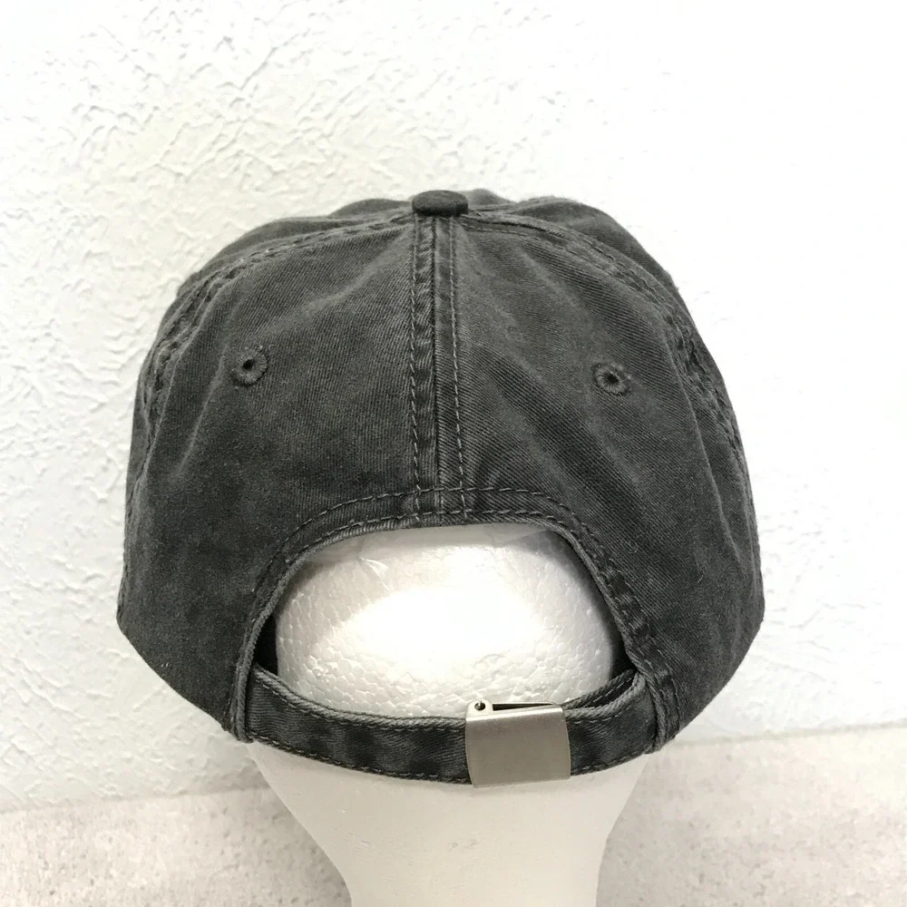US Army Ball Cap Hat Gray Embroidered Adjustable Cotton